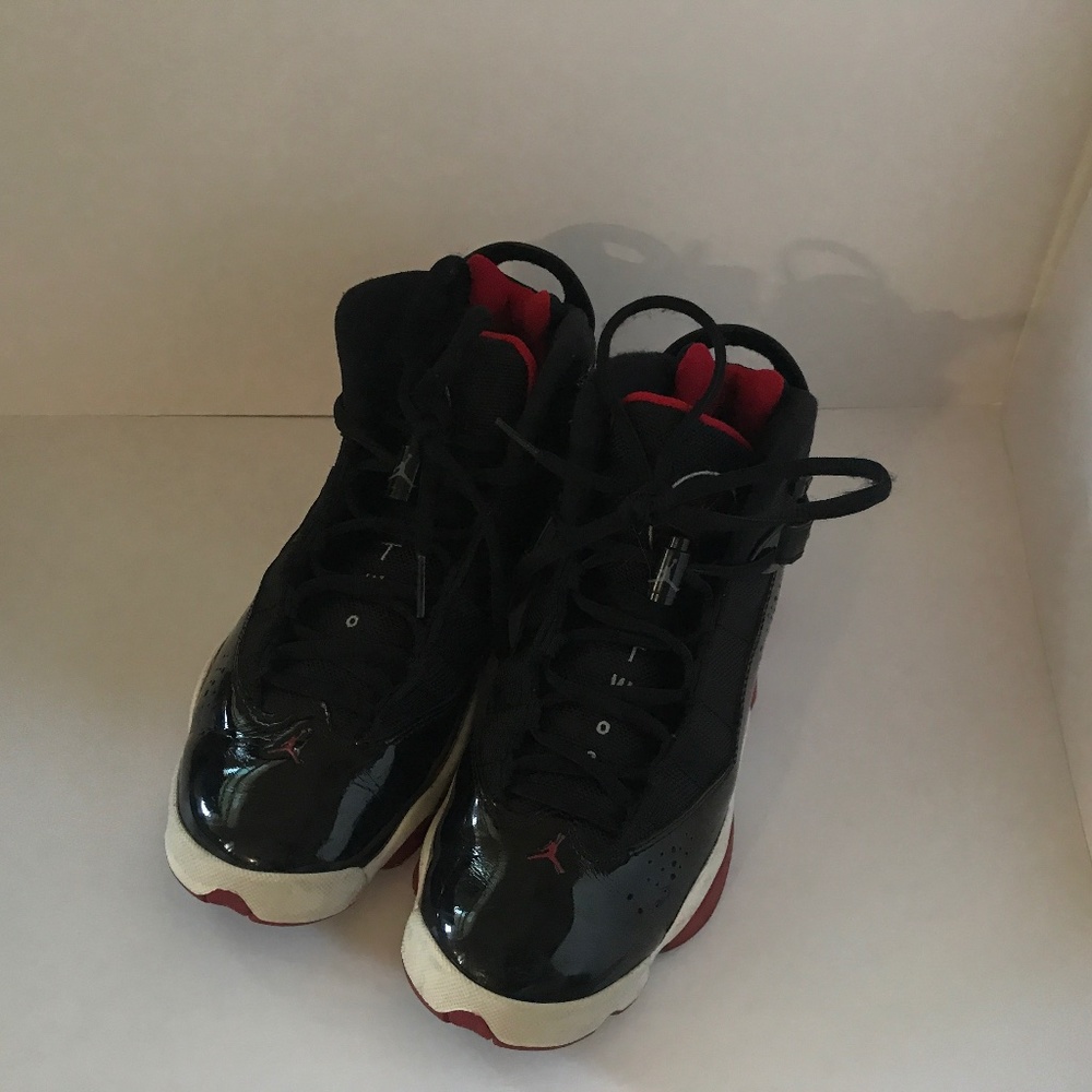 Red And black air Jordans